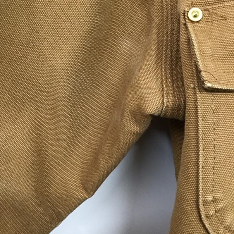 カーハート Carhartt ジャケット、上着 ジャケット、ブレザー カジュアルジャケット アウター カラージャケット フロントボタン 40 ロゴ、文字 ベージュ / ベージュ /  メンズ USED 古着 中古 10142443