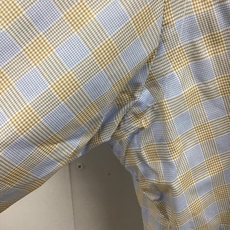 ブルックスブラザーズ BROOKS BROTHERS シャツ、ブラウス 長袖 チェック 水色 / ライトブルー / X ベージュ / ベージュ /  メンズ USED 古着 中古 10111182
