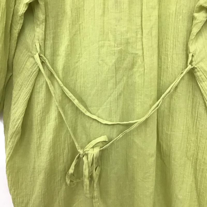 ローリーズファーム LOWRYS FARM シャツ、ブラウス 七分袖 FREE 無地 黄緑 / イエローグリーン /  レディース USED 古着 中古 10133324