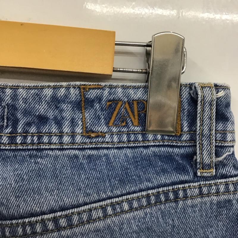ザラ ZARA パンツ デニム、ジーンズ デニムパンツ ストレートパンツ ワイドパンツ カジュアルパンツ 36 無地 インディゴ / インディゴ /  レディース USED 古着 中古 10109218