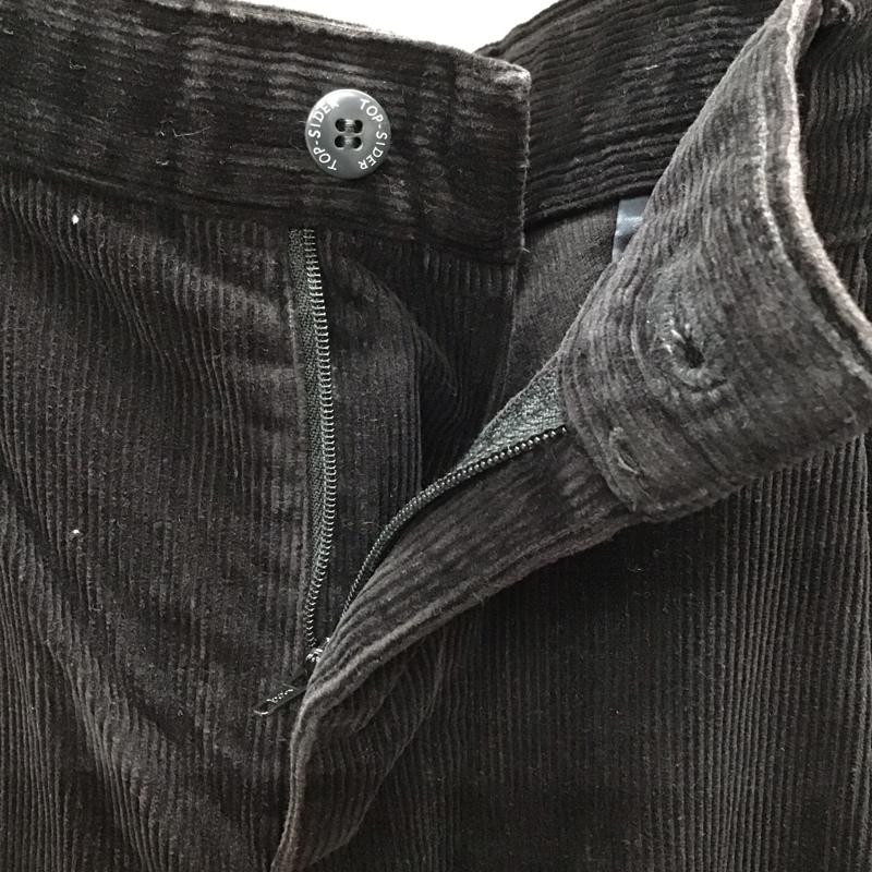 トップサイダー TOP-SIDER パンツ デニム、ジーンズ コーデュロイパンツ ワイドパンツ ストレートパンツ カジュアルパンツ 無地 黒 / ブラック /  メンズ USED 古着 中古 10116220