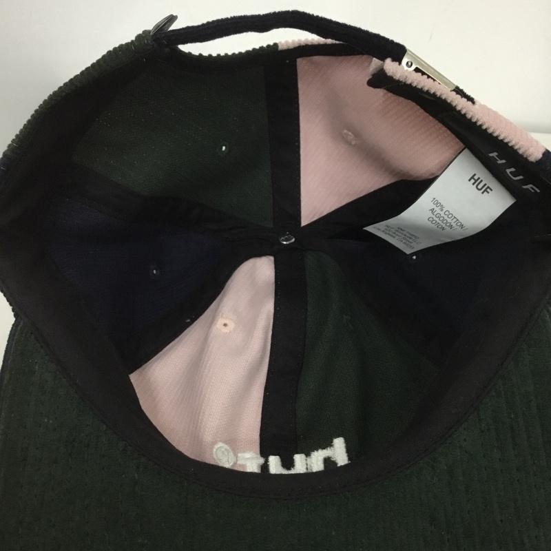 ハフ HUF 帽子 キャップ HT00594 コーデュロイ 6パネル ロゴ、文字 緑 / グリーン / X 紺 / ネイビー / X 桃 / ピンク /  メンズ USED 古着 中古 10132582