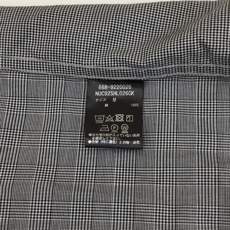 ナノユニバース nano・universe シャツ、ブラウス 長袖 NANO UNIVERSE クレイジーチェックワイドシャツ　668-9220026 M チェック 白 / ホワイト / X 黒 / ブラック /  メンズ USED 古着 中古 10127623