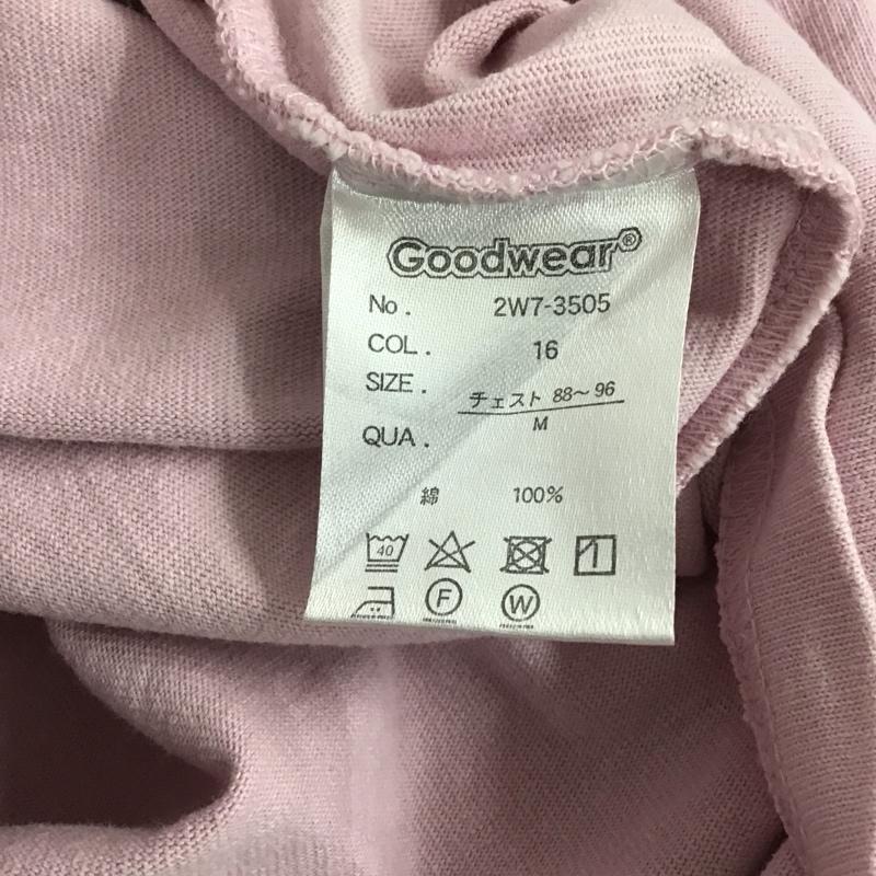 グッドウェア Goodwear Tシャツ 半袖 半袖カットソー 無地Tシャツ クルーネックカットソー M 無地 桃 / ピンク /  メンズ USED 古着 中古 10124053