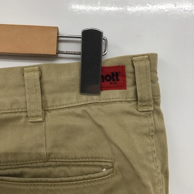 ショット schott パンツ チノパン チノパン ワイドパンツ カジュアルパンツ 33インチ 無地 ベージュ / ベージュ /  メンズ USED 古着 中古 10140462