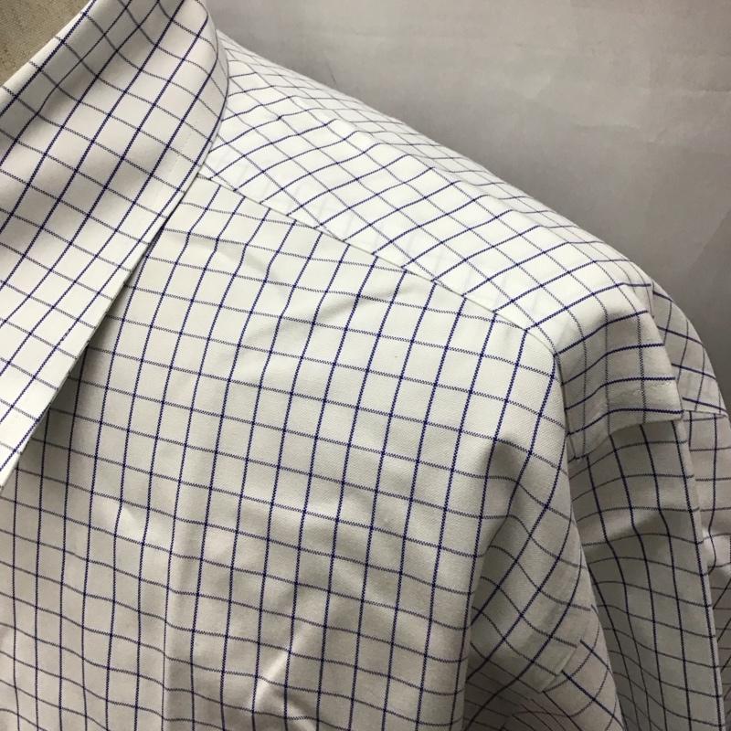 ブルックスブラザーズ BROOKS BROTHERS シャツ、ブラウス 長袖 長袖シャツ ボタンダウンシャツ チェックシャツ カジュアルシャツ チェック 白 / ホワイト / X 青 / ブルー /  メンズ USED 古着 中古 10111041