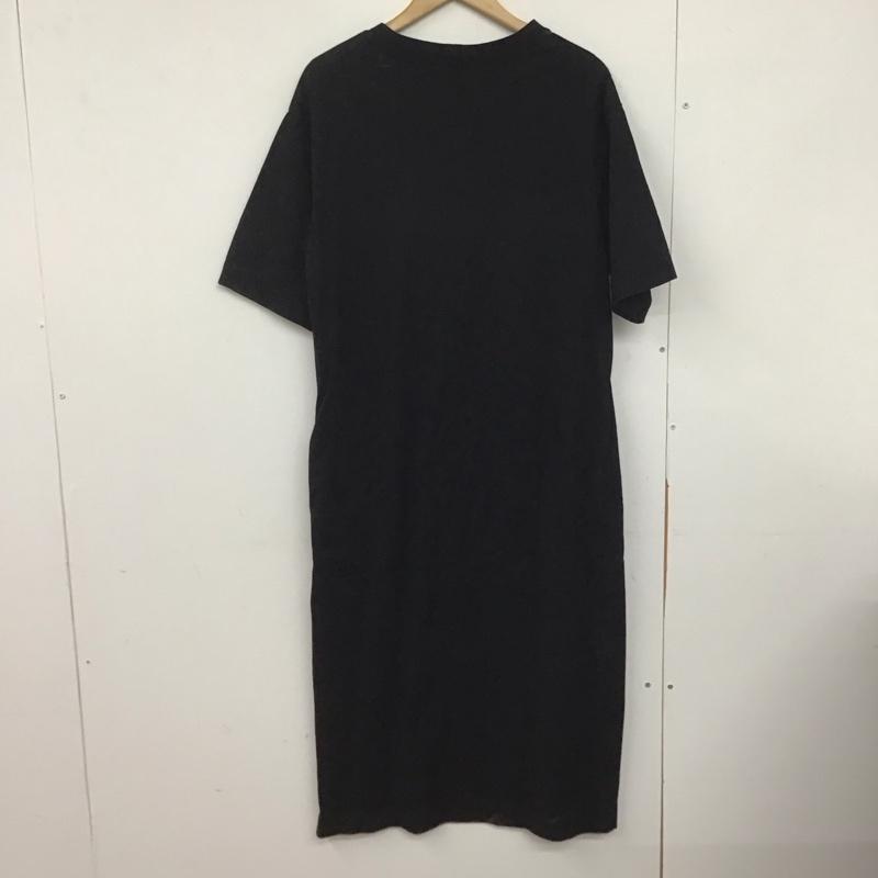 ビューティアンドユースユナイテッドアローズ BEAUTY&YOUTH UNITED ARROWS ワンピース ロングスカート 半袖ロングワンピース スウェットワンピース クルーネック 無地 黒 / ブラック /  レディース USED 古着 中古 10147113