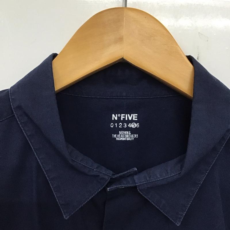 ベドウィン アンド ザ ハートブレイカーズ BEDWIN & THE HEARTBREAKERS シャツ、ブラウス 長袖 長袖シャツ 無地シャツ カラーシャツ 5 無地 紺 / ネイビー /  メンズ USED 古着 中古 10133295