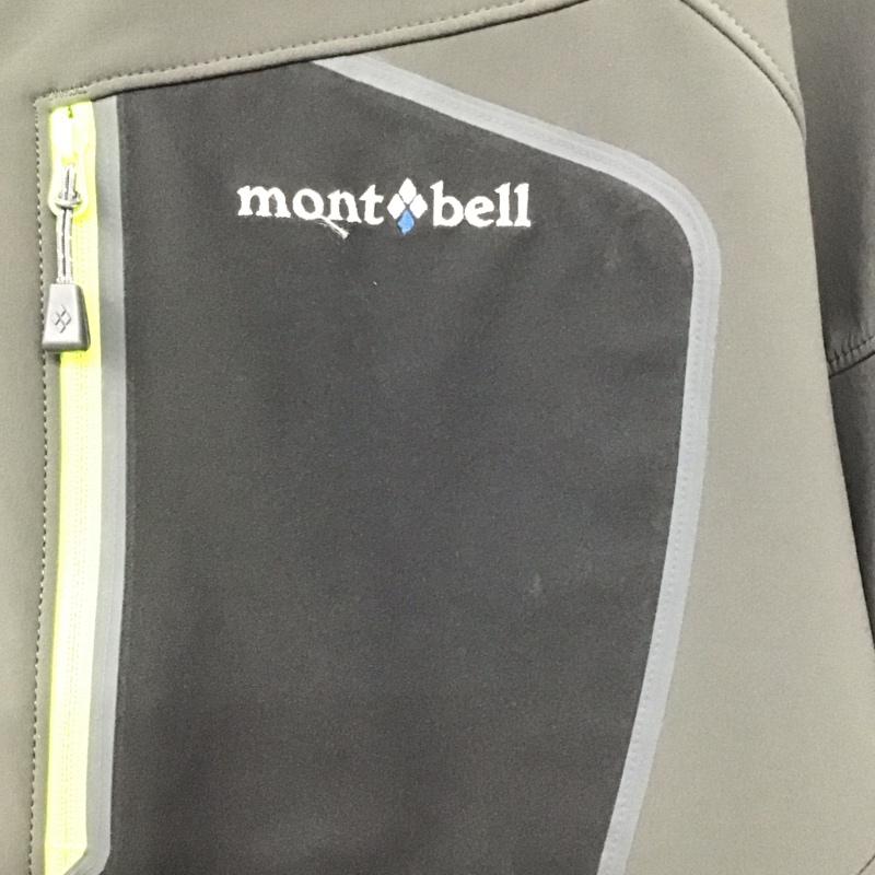 モンベル mont-bell ジャケット、上着 ジャンパー、ブルゾン 1106576 サイクライムジャケット ジップアップジャケット L ロゴ、文字 灰 / グレー /  メンズ USED 古着 中古 10139645