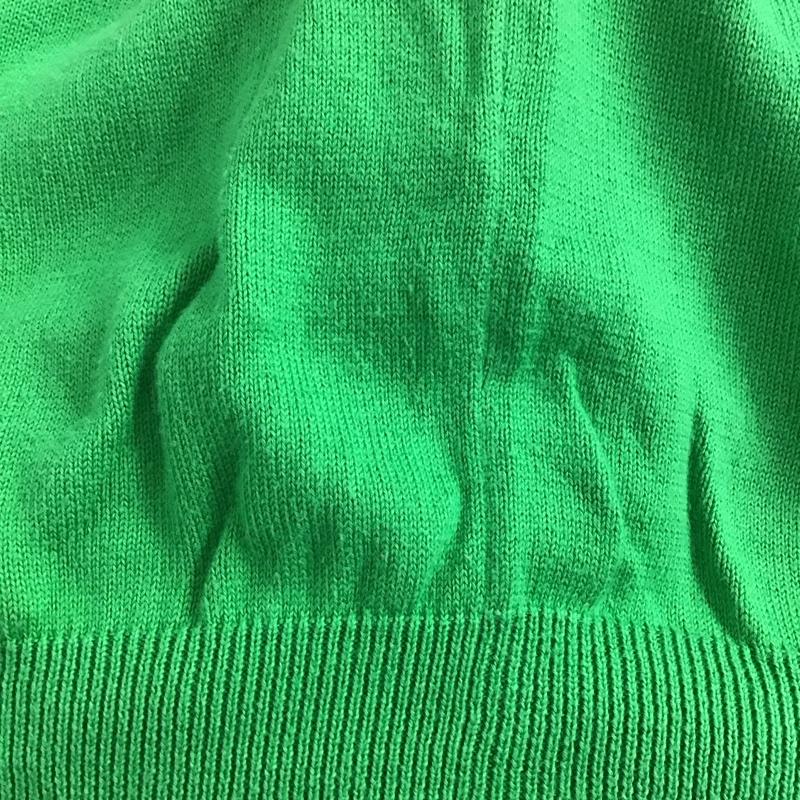 ポロゴルフラルフローレン POLOGOLF ニット、セーター 長袖 長袖ニットカットソー Vネック セーター L ロゴ、文字 緑 / グリーン /  メンズ USED 古着 中古 10141852