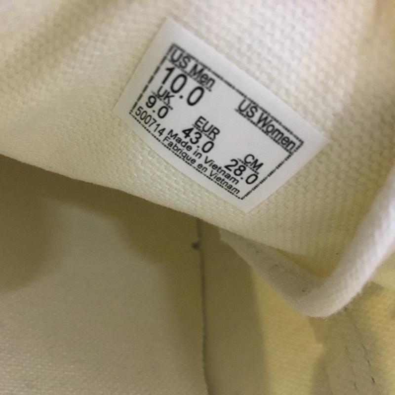 バンズ VANS スニーカー スニーカー 500714 AUTHENTIC 28cm 箱有 28.0cm 総柄 アイボリー / アイボリー /  メンズ USED 古着 中古 10150240