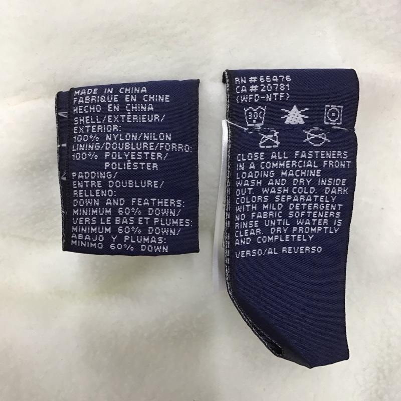 トミー ジーンズ TOMMY JEANS ベスト ベスト ダウン フェザー スタンドカラー M ロゴ、文字 アイボリー / アイボリー /  メンズ USED 古着 中古 10122630