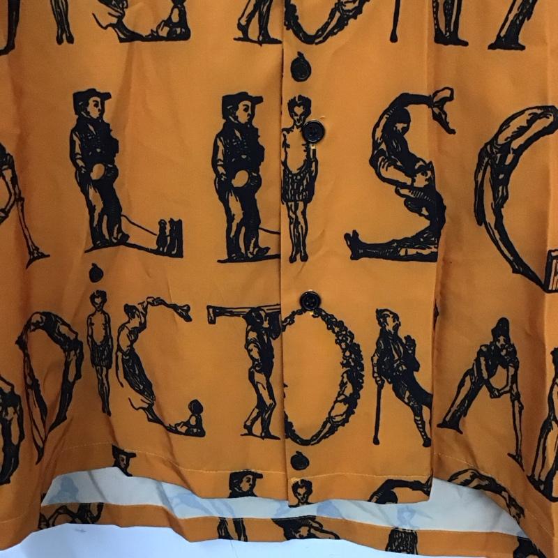 ガリスアディクション GALLIS ADDICTION シャツ、ブラウス 半袖 90-171940 半袖シャツ カラーシャツ プリントシャツ 4 プリント 橙 / オレンジ /  メンズ USED 古着 中古 10129501