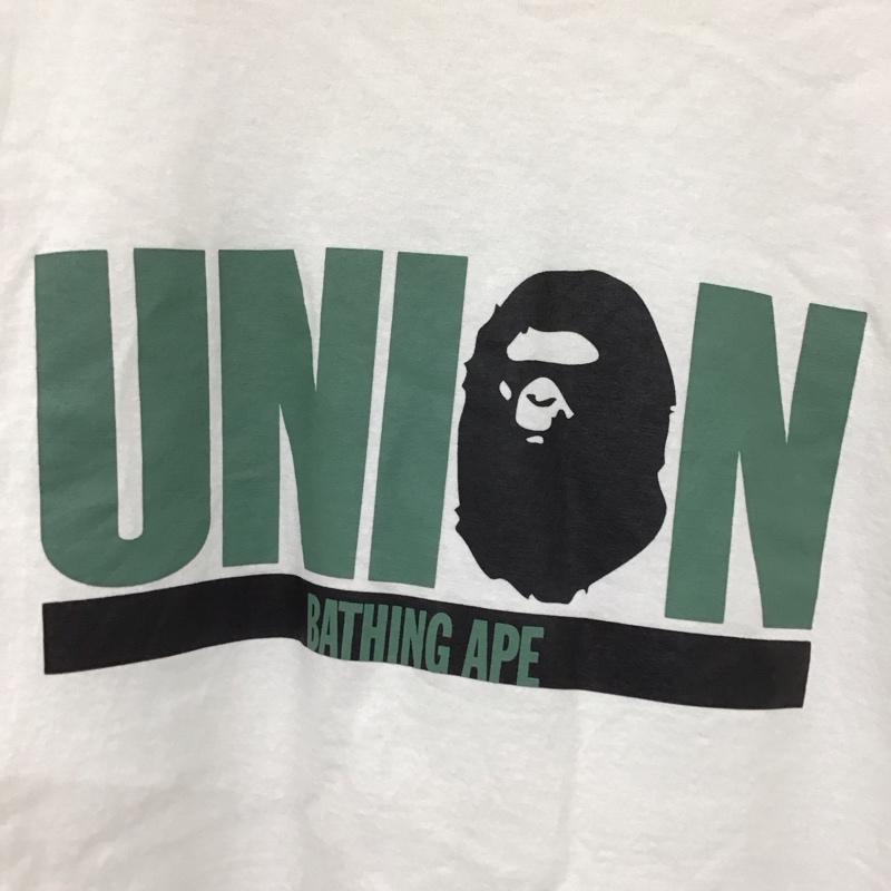 アベイシングエイプ A BATHING APE Tシャツ 半袖 L プリント 白 / ホワイト /  メンズ USED 古着 中古 10128801