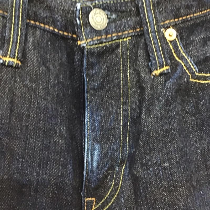 フラットヘッド FLATHEAD パンツ デニム、ジーンズ R.J.B デニムパンツ スリムパンツ 29インチ ロゴ、文字 インディゴ / インディゴ /  メンズ USED 古着 中古 10147512