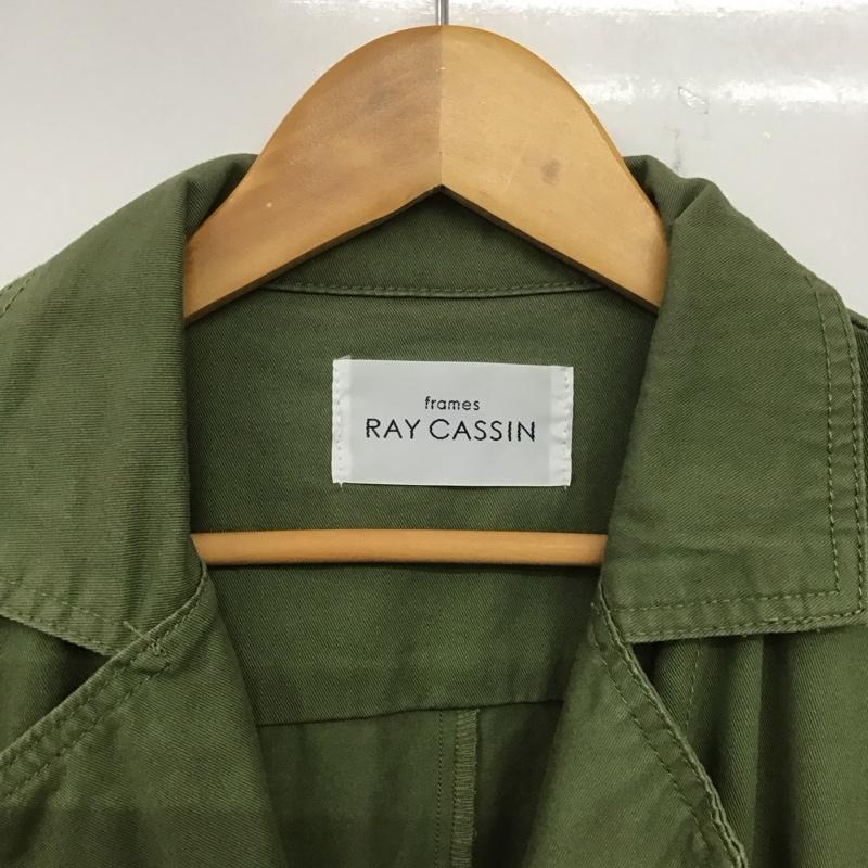 フレームス レイカズン frames RAY CASSIN ジャケット、上着 ジャケット、ブレザー 185046 ミリタリージャケット モッズコート M 無地 カーキ / カーキ /  レディース USED 古着 中古 10138668