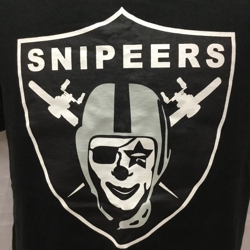 スナイパー SNIPEER Tシャツ 半袖 半袖カットソー プリントTシャツ クルーネックカットソー L プリント 黒 / ブラック /  メンズ USED 古着 中古 10116028