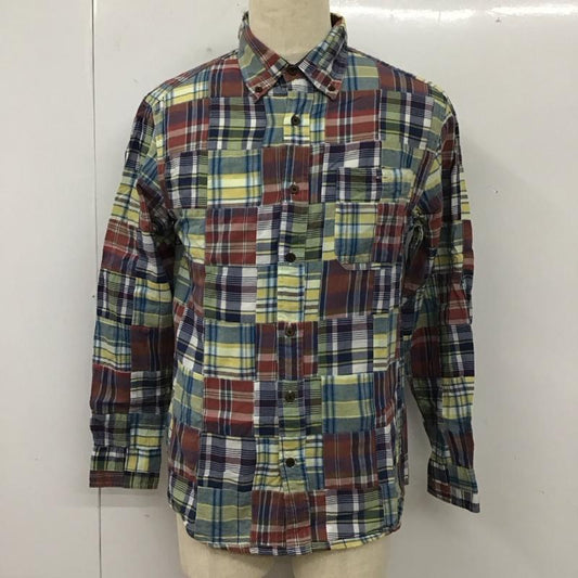 エディーバウアー Eddie Bauer シャツ、ブラウス 長袖 ボタンダウン パッチワーク S 刺繍 マルチカラー / マルチカラー /  メンズ USED 古着 中古 10112915