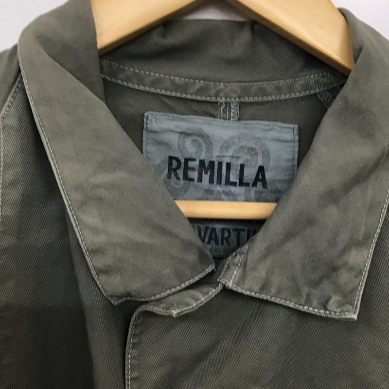 レミーラ remilla ジャケット、上着 ジャケット、ブレザー ミリタリージャケット 前ボタンジャケット カラージャケット L 無地 カーキ / カーキ /  メンズ USED 古着 中古 10143120
