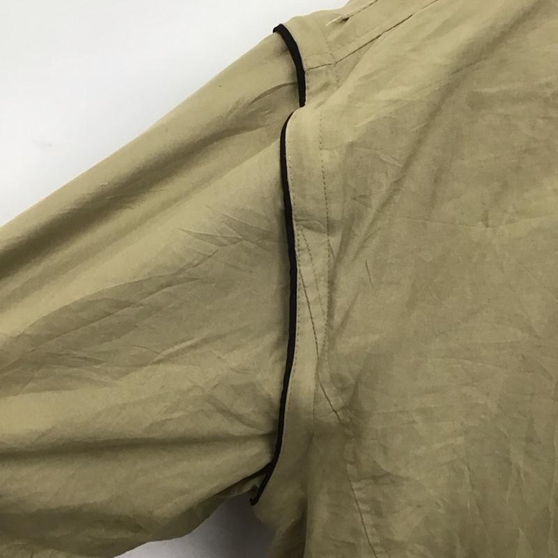 ナイキ NIKE カットソー 長袖 長袖カットソー Vネックカットソー ロングスリーブカットソー プリントTシャツ XL ロゴ、文字 ベージュ / ベージュ /  メンズ USED 古着 中古 10115131