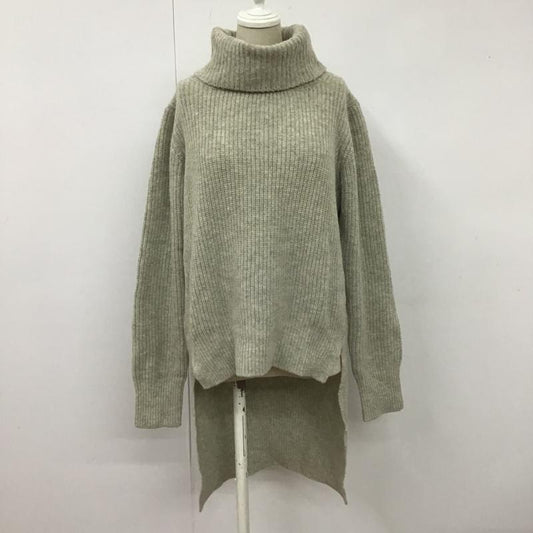 ブランバスク blanc basque ニット、セーター 長袖 BB54-727 ウールナイロンタートルニットチュニック 38 無地 オフホワイト / オフホワイト /  レディース USED 古着 中古 10105707