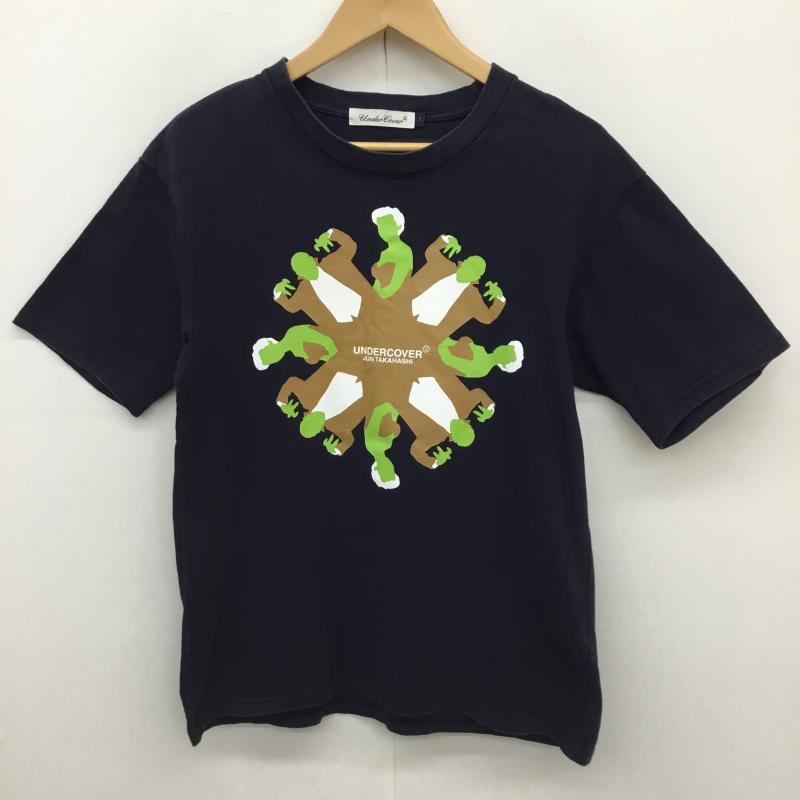 アンダーカバー UNDERCOVER Tシャツ 半袖 TEE Dracula & Lady 1号 プリント 紺 / ネイビー /  メンズ USED 古着 中古 10127860