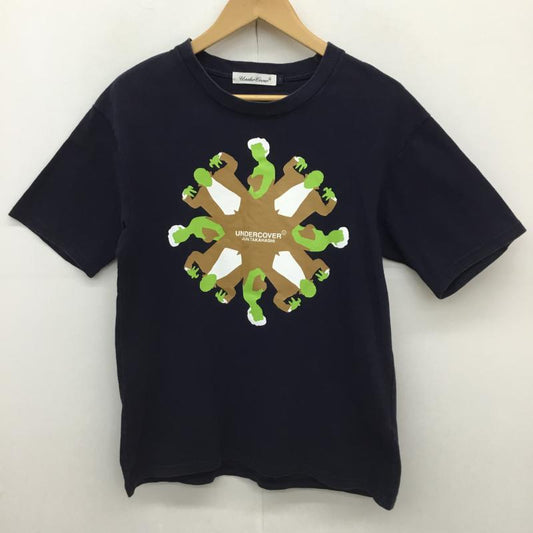 アンダーカバー UNDERCOVER Tシャツ 半袖 TEE Dracula & Lady 1号 プリント 紺 / ネイビー /  メンズ USED 古着 中古 10127860