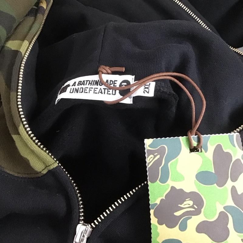 アベイシングエイプ A BATHING APE パーカー 長袖 001zpd731933x ジップアップパーカー 長袖パーカーA BATHING APE×UNDEFEATED コラボ XXL カモフラージュ柄・迷彩 マルチカラー / マルチカラー /  メンズ USED 古着 中古 10107397