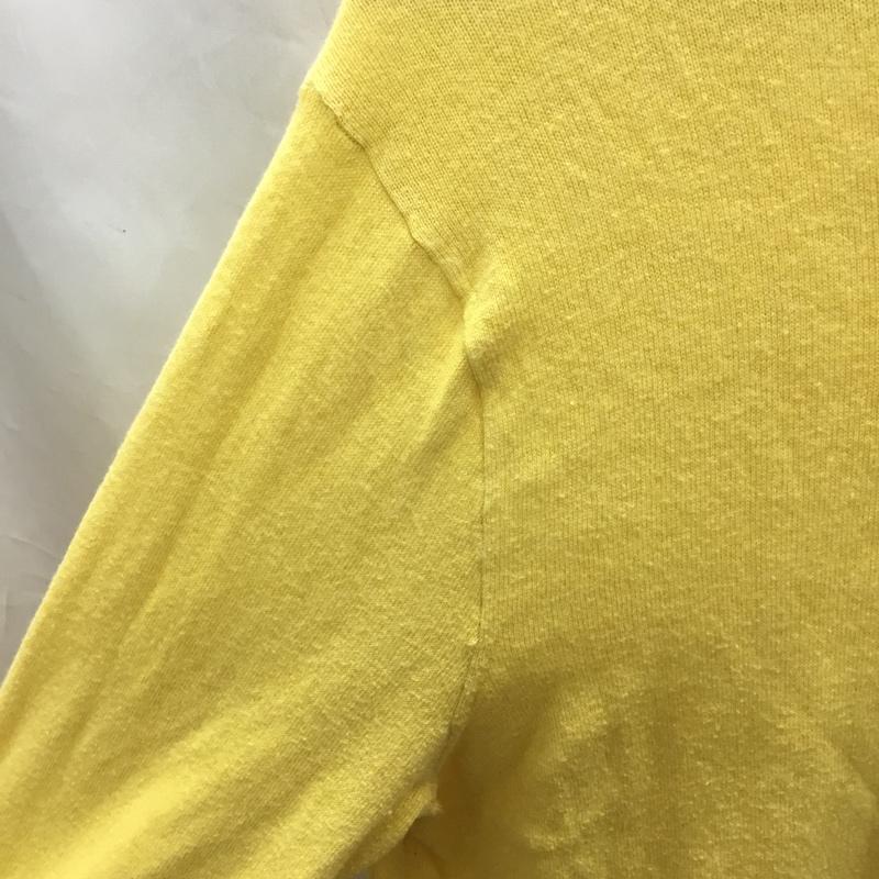ポロバイラルフローレン Polo by RALPH LAUREN ニット、セーター 長袖 カシミヤ混 コットン クルーネック XS ワンポイント 黄 / イエロー /  メンズ USED 古着 中古 10117808