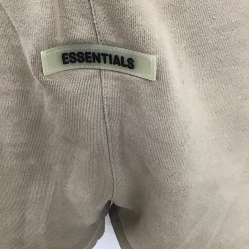 エッセンシャルズ ESSENTIALS パンツ ショートパンツ スウェットパンツ カジュアルパンツ ジャージ ワイドパンツ S ロゴ、文字 ベージュ / ベージュ /  メンズ USED 古着 中古 10112126