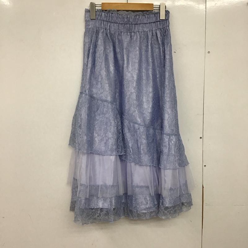 アクシーズファム axes femme スカート ロングスカート FREE 無地 水色 / ライトブルー /  レディース USED 古着 中古 10147221