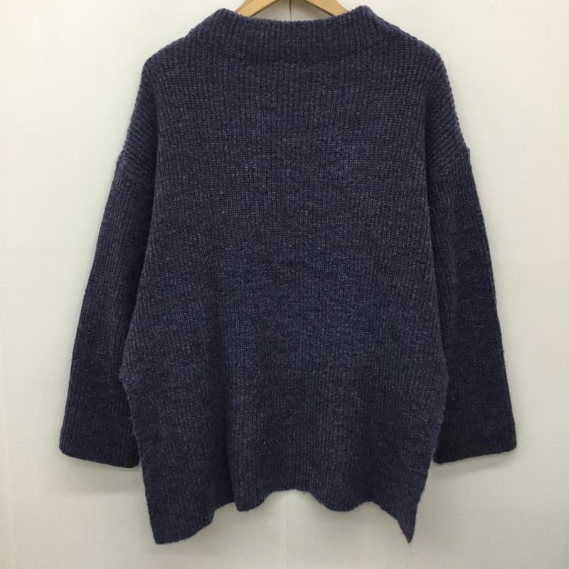 ジェナエスパスメルヴェイユ jena espace merveilleux ニット、セーター 長袖 FREE 無地 紫 / パープル /  レディース USED 古着 中古 10138263