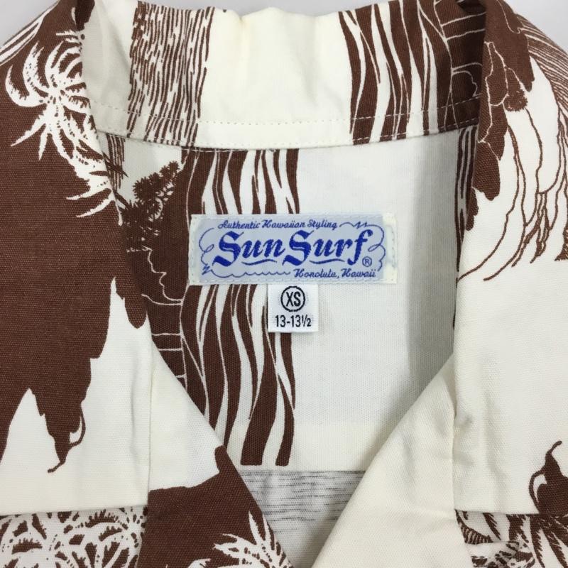 サンサーフ SUN SURF シャツ、ブラウス 半袖 アロハシャツ XS 総柄 アイボリー / アイボリー /  メンズ USED 古着 中古 10108693