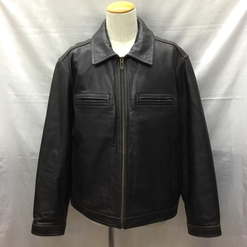ゲス Guess ジャケット、上着 ジャケット、ブレザー ジップアップジャケット ジャンパー ジャケット カジュアルジャケット アウター XL 無地 茶 / ブラウン /  メンズ USED 古着 中古 10120304