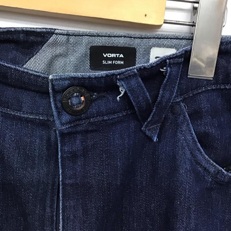 ボルコム VOLCOM パンツ デニム、ジーンズ デニムパンツ スリムパンツ カジュアルパンツ ストレッチパンツ 34インチ 無地 インディゴ / インディゴ /  メンズ USED 古着 中古 10147257