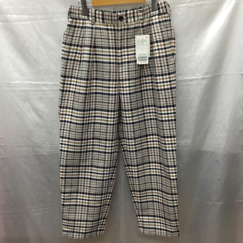 インヘリット INHERIT パンツ スラックス スラックスパンツ ワイドパンツ カジュアルパンツ チェックパンツ L チェック マルチカラー / マルチカラー /  メンズ USED 古着 中古 10115206