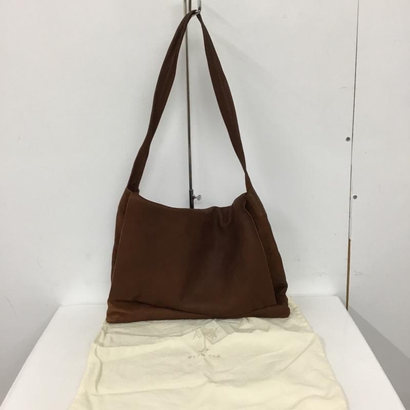 エヴァムエヴァ evam eva ショルダーバッグ ショルダーバッグ Dove & Olive レザー 無地 茶 / ブラウン /  レディース USED 古着 中古 10128322
