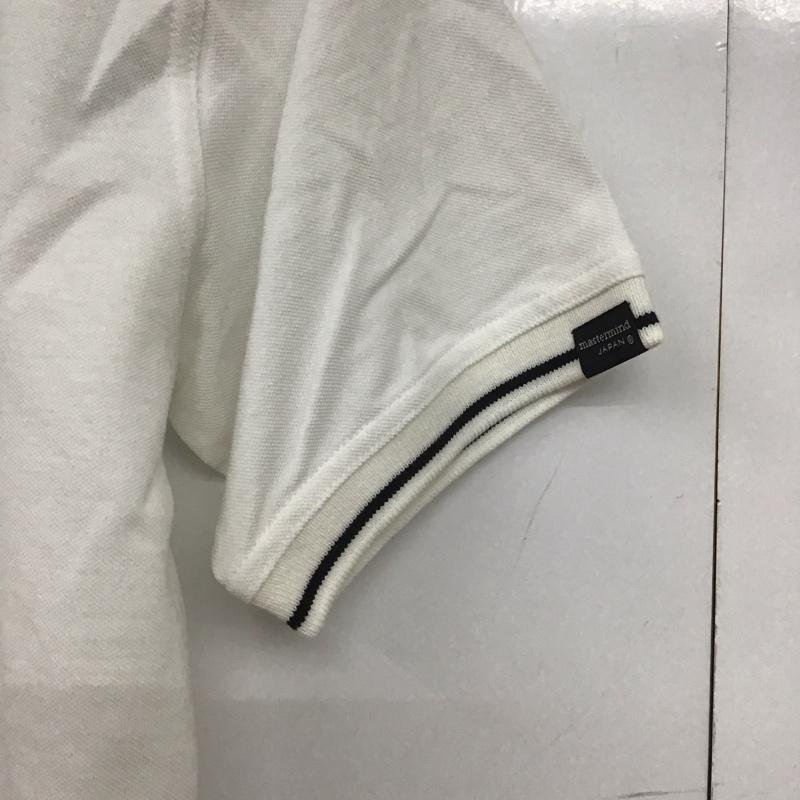 ステューシー STUSSY ポロシャツ 半袖 半袖ポロシャツ カラーシャツ 半袖カットソー mastermind S ロゴ、文字 白 / ホワイト /  メンズ USED 古着 中古 10148734