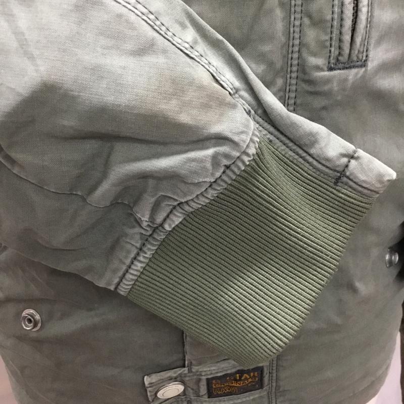 ジースターロゥ G-STAR RAW ジャケット、上着 ジャンパー、ブルゾン ジップアップジャケット ミリタリージャケット カジュアルジャケット S ロゴ、文字 カーキ / カーキ /  メンズ USED 古着 中古 10112298