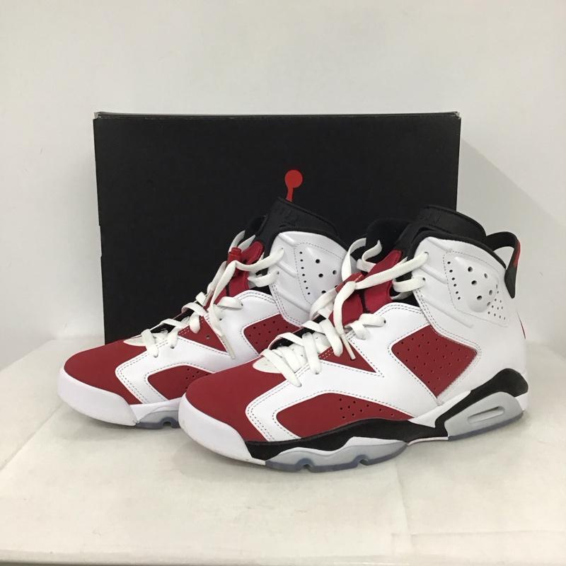 ナイキ NIKE スニーカー スニーカー CT8529 106 AIR JORDAN 6 RETRO 28cm 箱有 28.0cm ロゴ、文字 白 / ホワイト / X 黒 / ブラック / X えんじ / ワインレッド /  メンズ USED 古着 中古 10132473