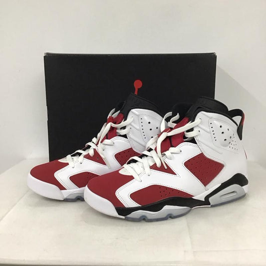 ナイキ NIKE スニーカー スニーカー CT8529 106 AIR JORDAN 6 RETRO 28cm 箱有 28.0cm ロゴ、文字 白 / ホワイト / X 黒 / ブラック / X えんじ / ワインレッド /  メンズ USED 古着 中古 10132473