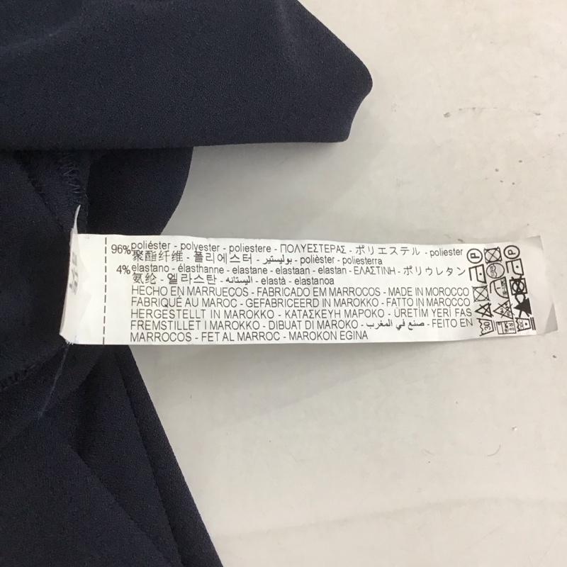 ザラ ZARA ワンピース・ドレス・オールインワン ワンピース・ドレス・オールインワン オールインワン 半袖 ワイドパンツ S 無地 紺 / ネイビー /  レディース USED 古着 中古 10142037