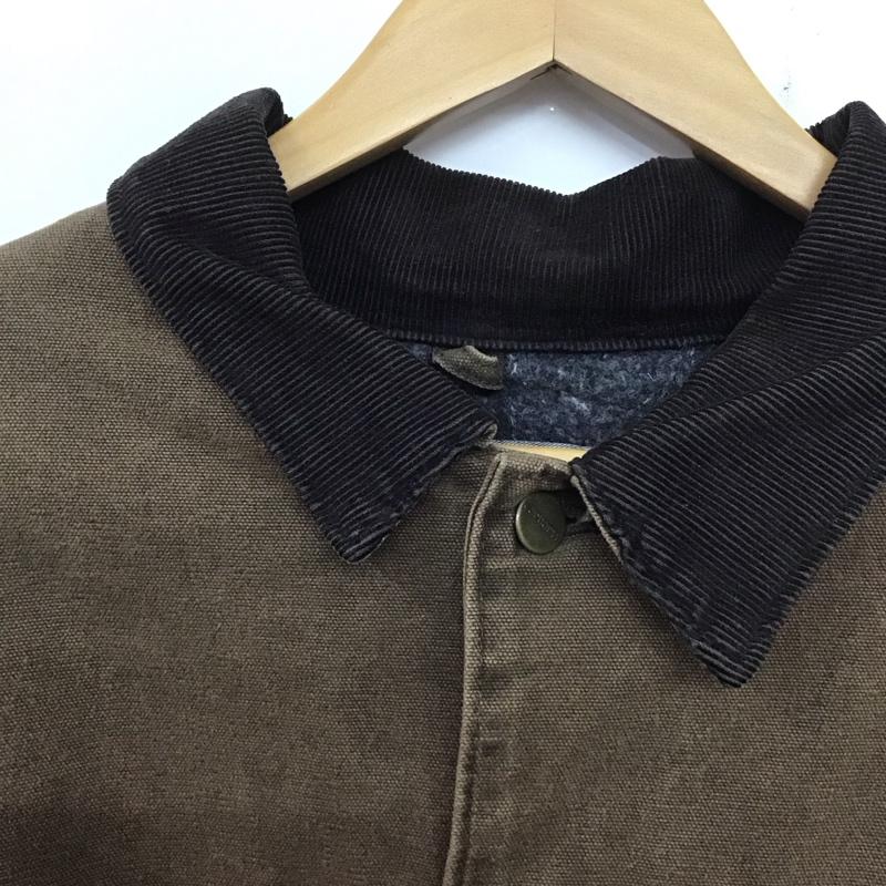 カーハート Carhartt ジャケット、上着 ジャケット、ブレザー カジュアルジャケット アウター カラージャケット XXL ロゴ、文字 茶 / ブラウン /  メンズ USED 古着 中古 10138436