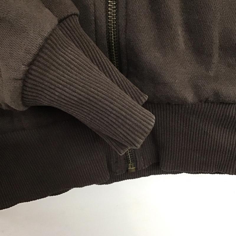 ディッキーズ Dickies パーカー 長袖 ジップアップパーカー 長袖パーカー カジュアルジャケット S 無地 茶 / ブラウン /  メンズ USED 古着 中古 10141422