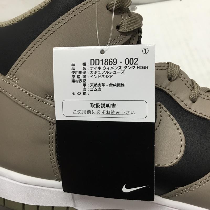 ナイキ NIKE スニーカー スニーカー DD1869 002 WMNS DUNK HIGH 27.5cm 箱有 27.5cm ロゴ、文字 黒 / ブラック / X 灰 / グレー /  メンズ USED 古着 中古 10111980