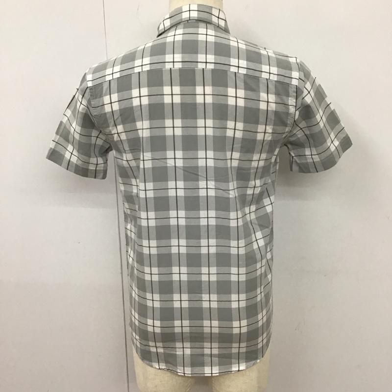 サタデーズサーフニューヨークシティー SATURDAYS SURF NYC シャツ、ブラウス 半袖 ボタンダウン 胸ポケット XS チェック 白 / ホワイト / X 灰 / グレー / X 黒 / ブラック /  メンズ USED 古着 中古 10113086