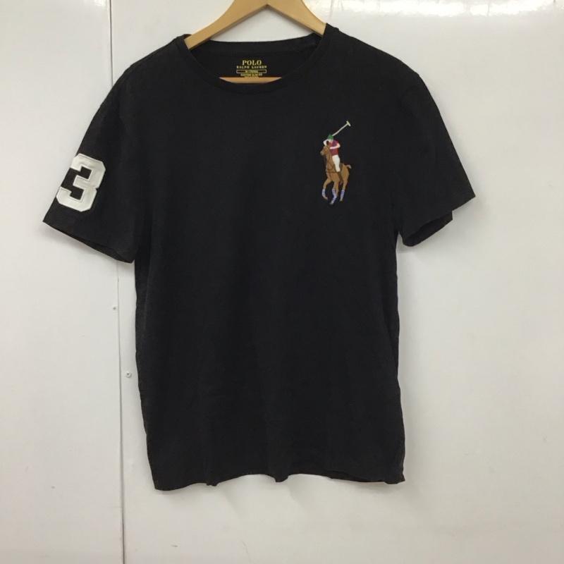 ポロラルフローレン POLO RALPH LAUREN Tシャツ 半袖 M 無地 黒 / ブラック /  メンズ USED 古着 中古 10129998