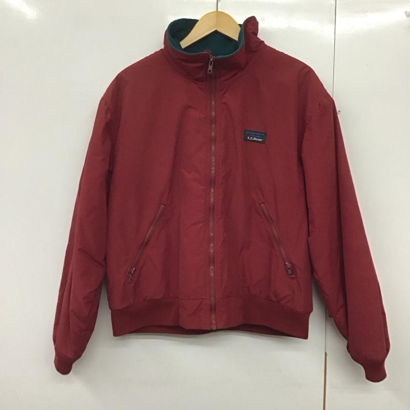エルエルビーン L.L.Bean ジャケット、上着 ジャンパー、ブルゾン ジップアップジャケット アウター 古着 ロゴ、文字 えんじ / ワインレッド /  メンズ USED 古着 中古 10141393