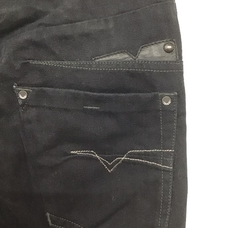 ディーゼル DIESEL パンツ デニム、ジーンズ デニムパンツ スリムパンツ カジュアルパンツ 33インチ 無地 黒 / ブラック /  メンズ USED 古着 中古 10137975