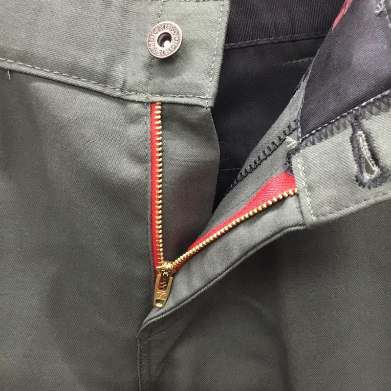 ディッキーズ Dickies パンツ ワークパンツ、ペインターパンツ ワークパンツ スリムパンツ カジュアルパンツ 32インチ ロゴ、文字 カーキ / カーキ /  メンズ USED 古着 中古 10121984